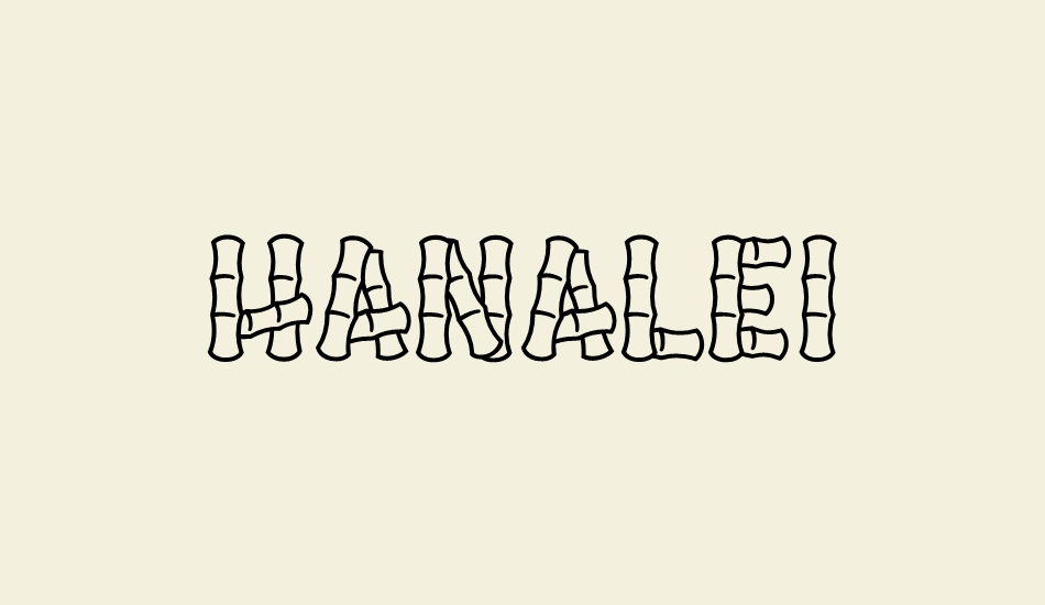 hanalei font big