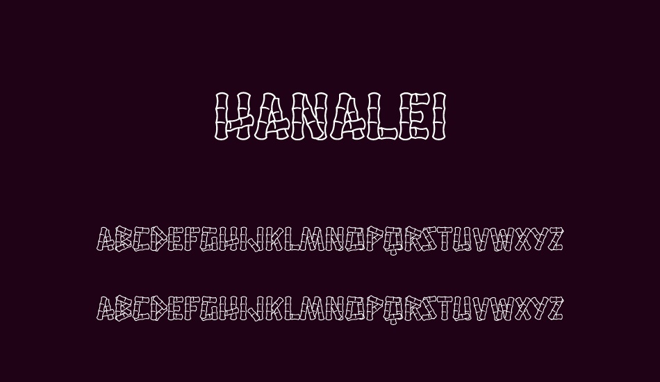 hanalei font