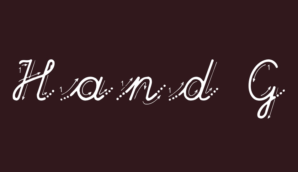 hand-garden font big