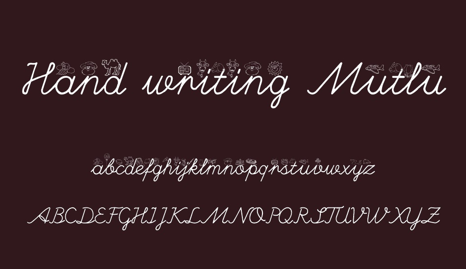 hand-writing-mutlu font