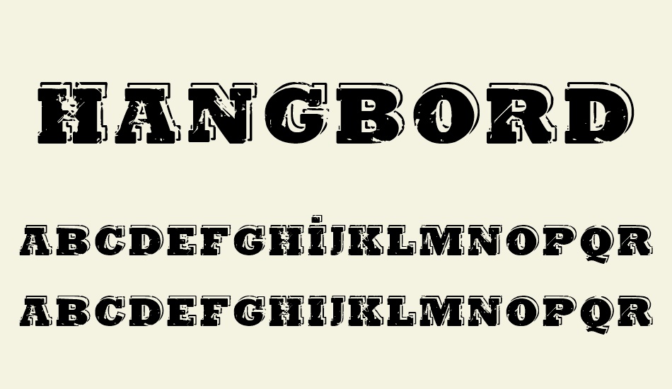 hangbord-dsg font