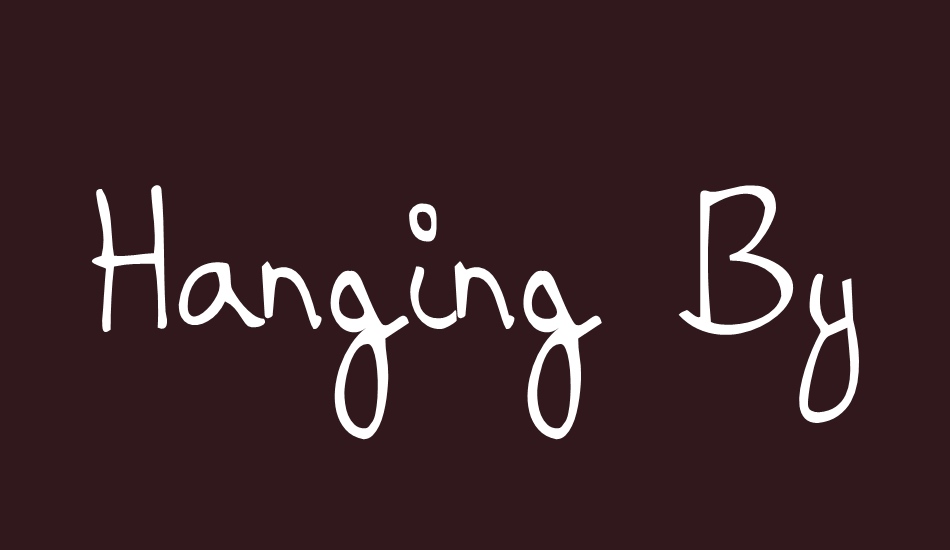 hanging-by-a-thread font big