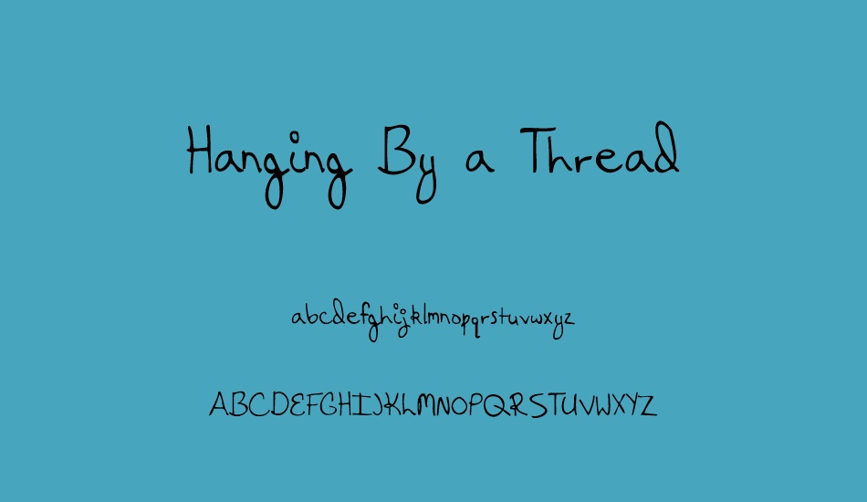hanging-by-a-thread font