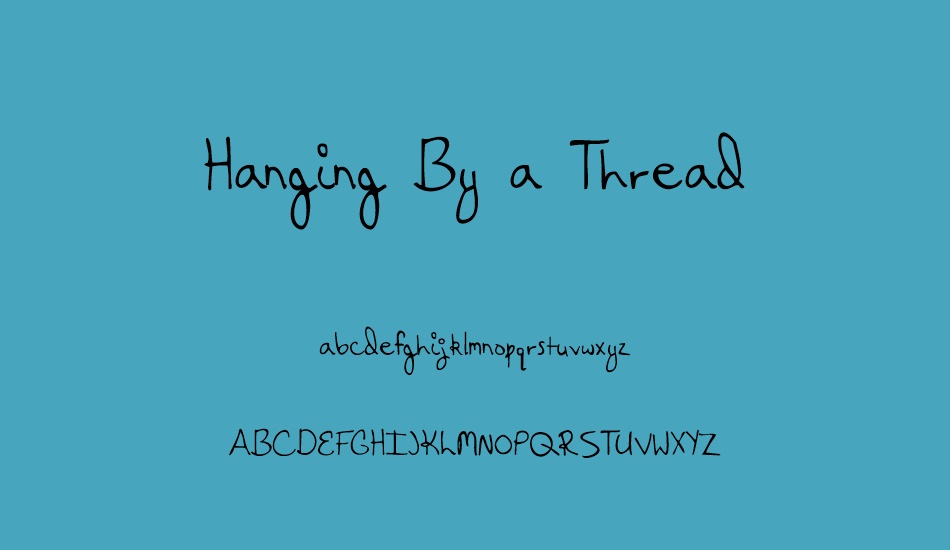 hanging-by-a-thread font