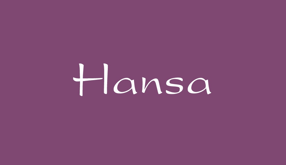 hansa font big