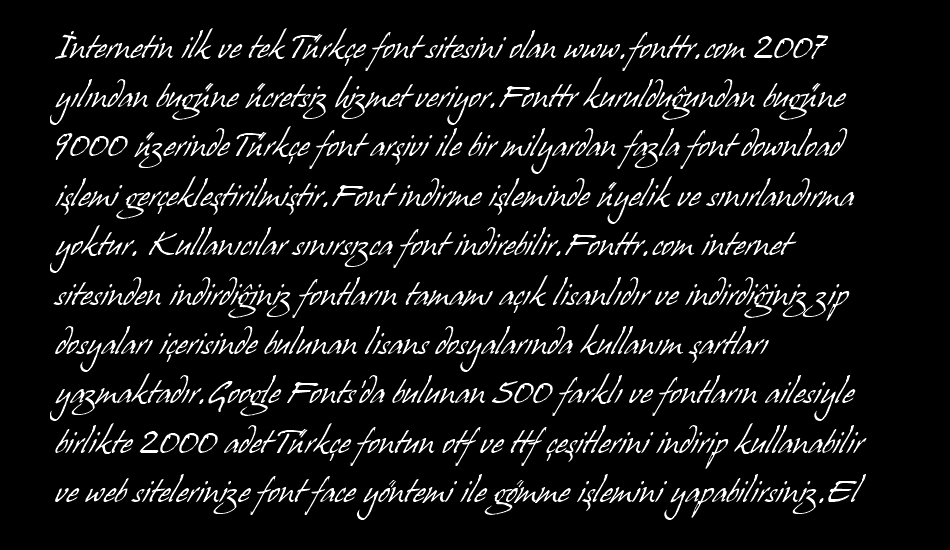 hanshand font 1