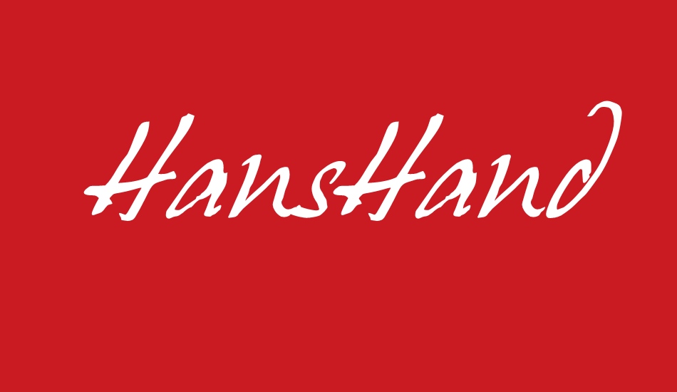 hanshand font big