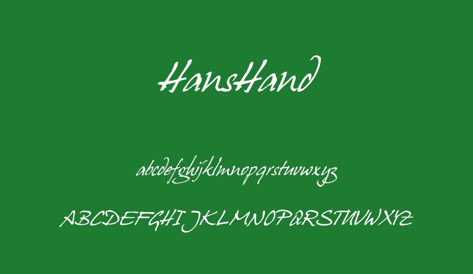 hanshand font