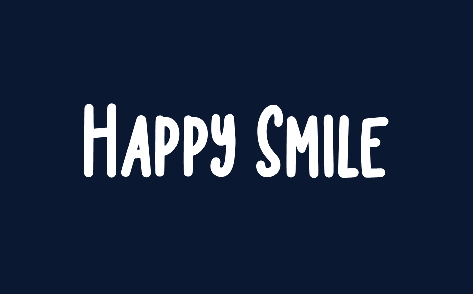 Happy Smile font big