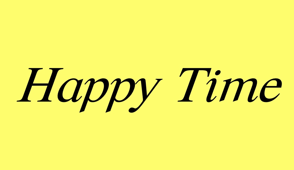 happy-time font big