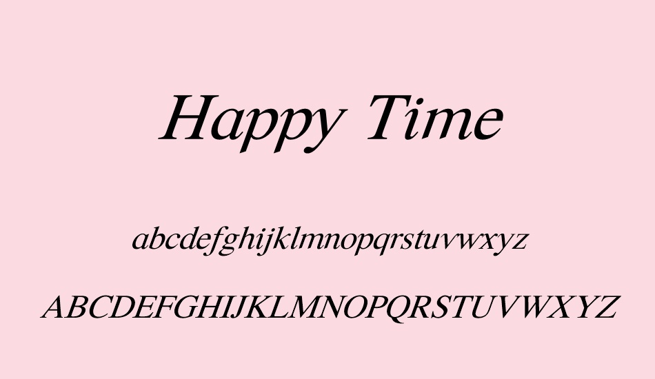 happy-time font