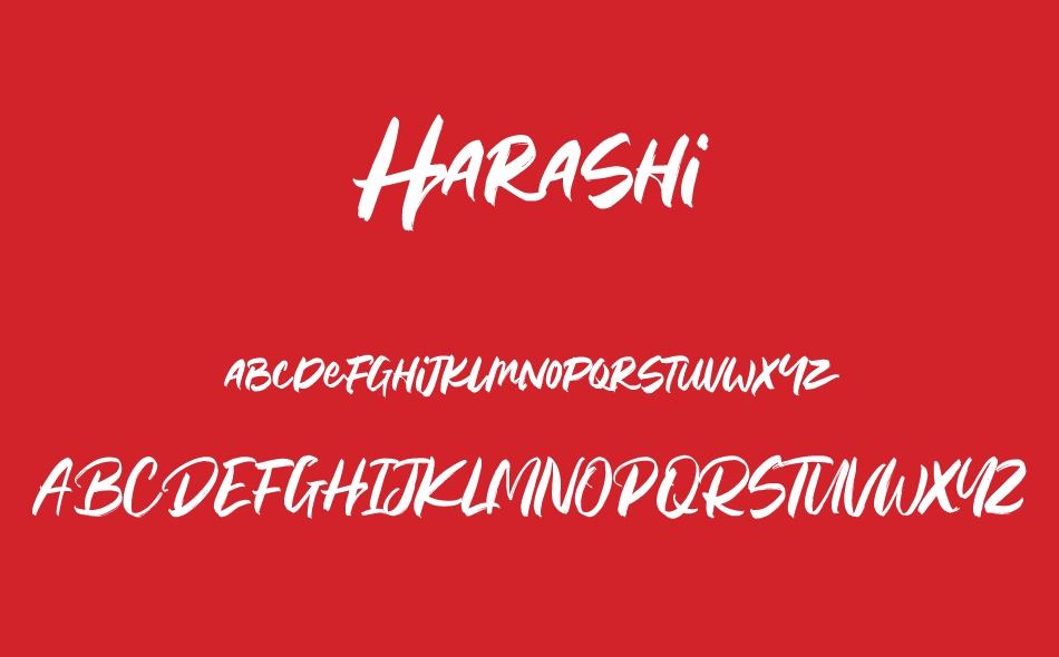 Harashi font