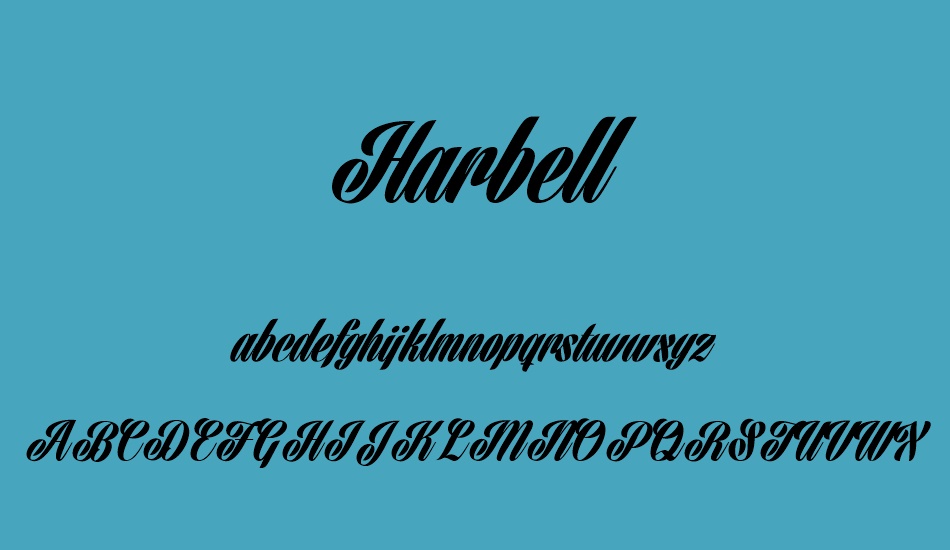 harbell-personal-use-only font