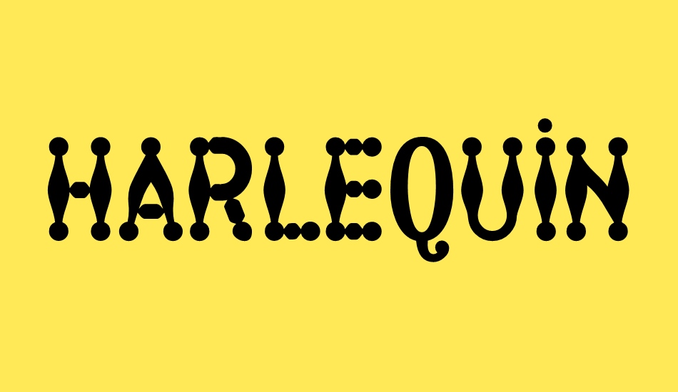 harlequin font big