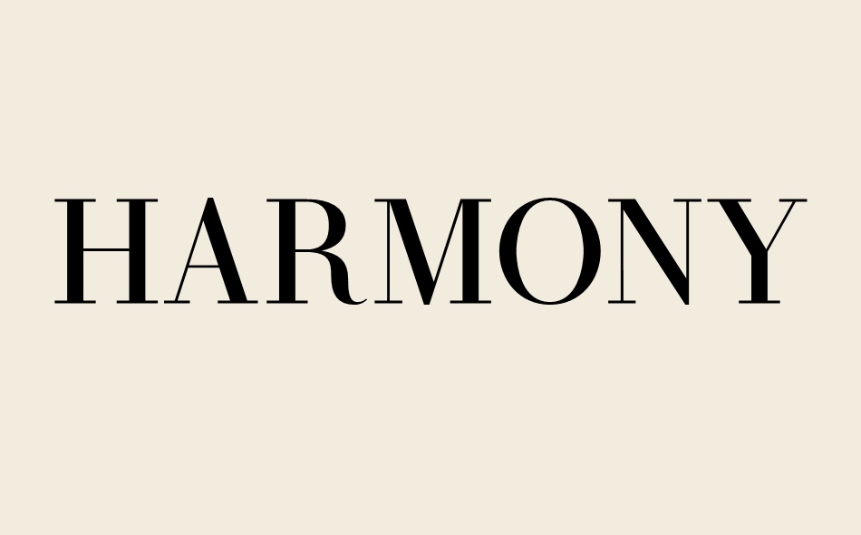 Harmony font big