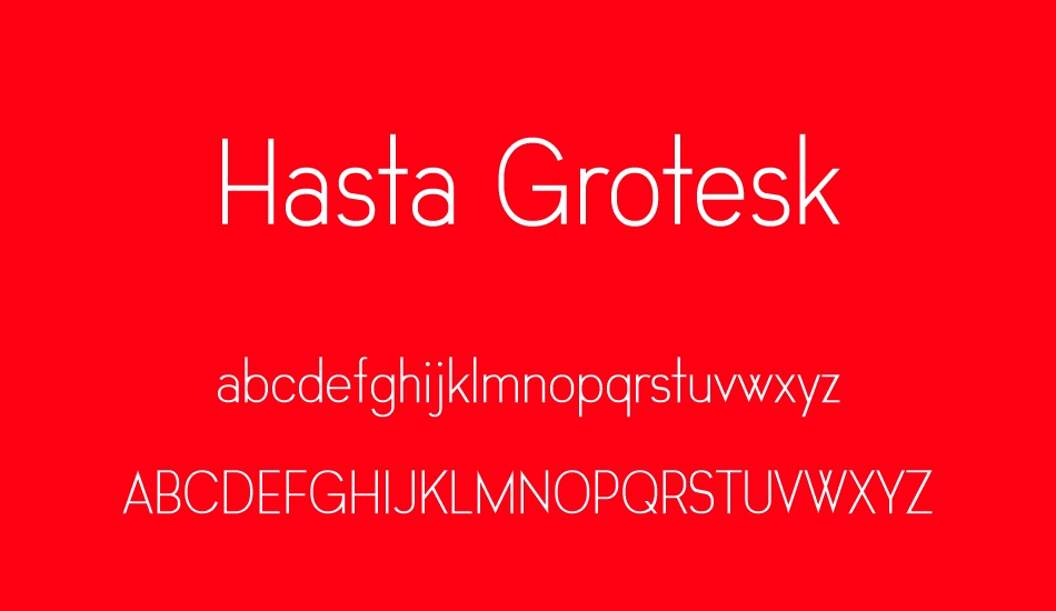 hasta-grotesk font