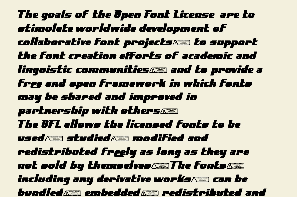 Hatcfast font 1