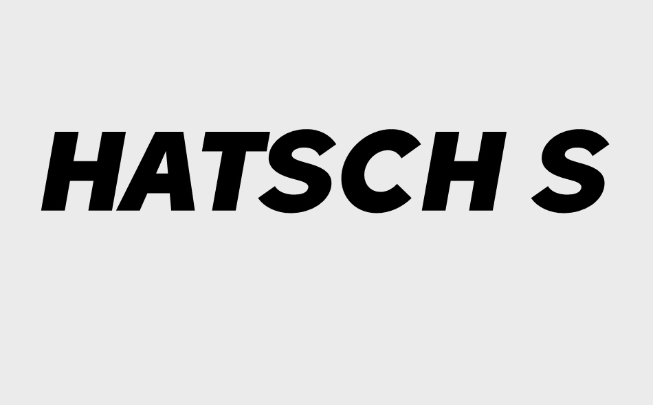 Hatsch Sans font big