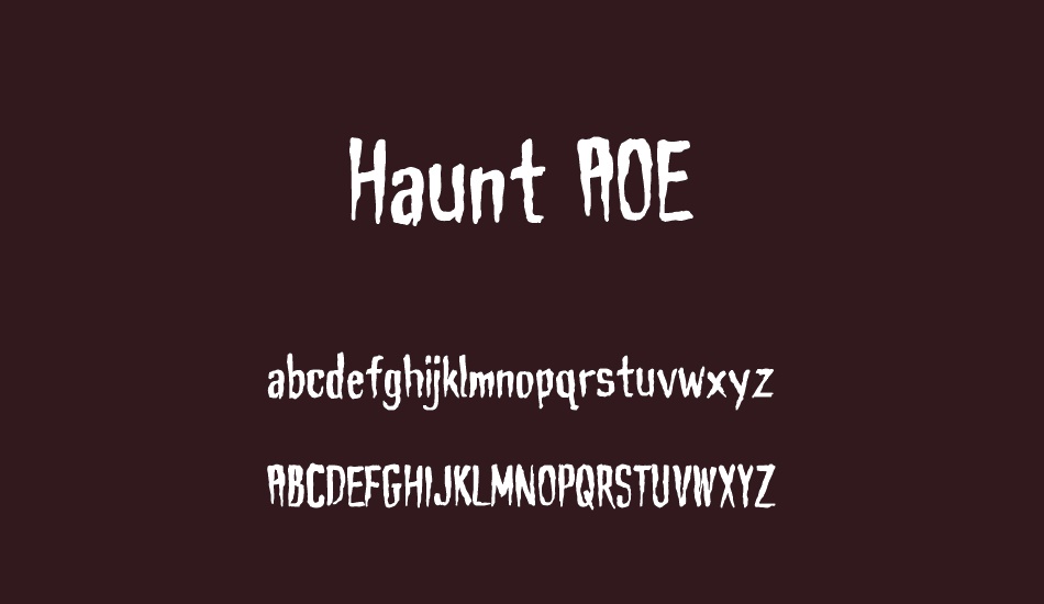 haunt-aoe font