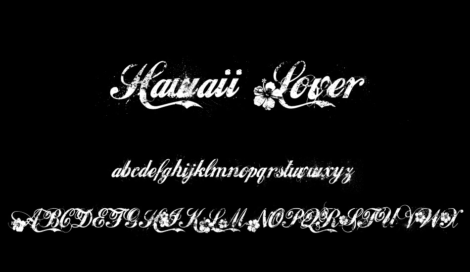 hawaii-lover font