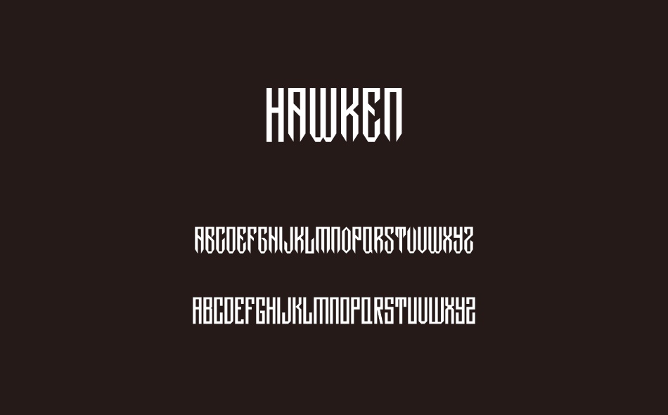 Hawken font