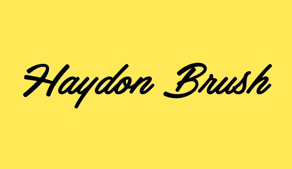 haydon-brush-personal-use font big