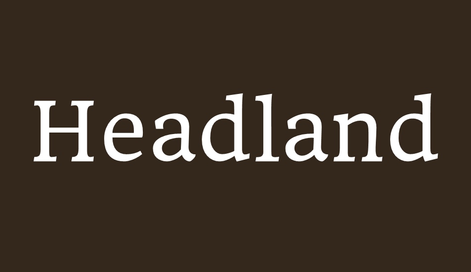 headlandone font big