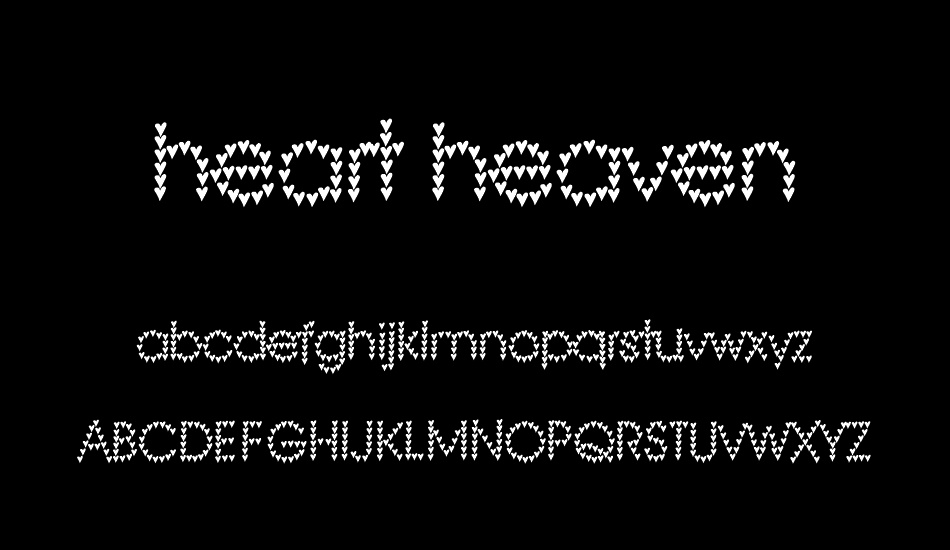 heart-heaven font