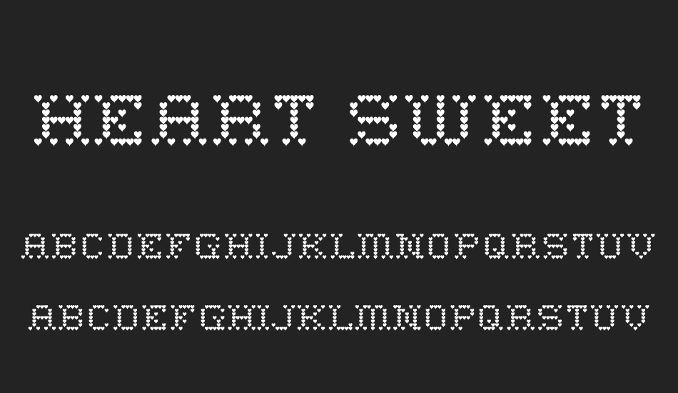 heart-sweet-heart font