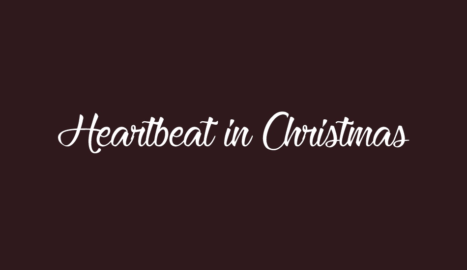 heartbeat-in-christmas font big