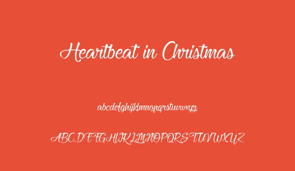 heartbeat-in-christmas font