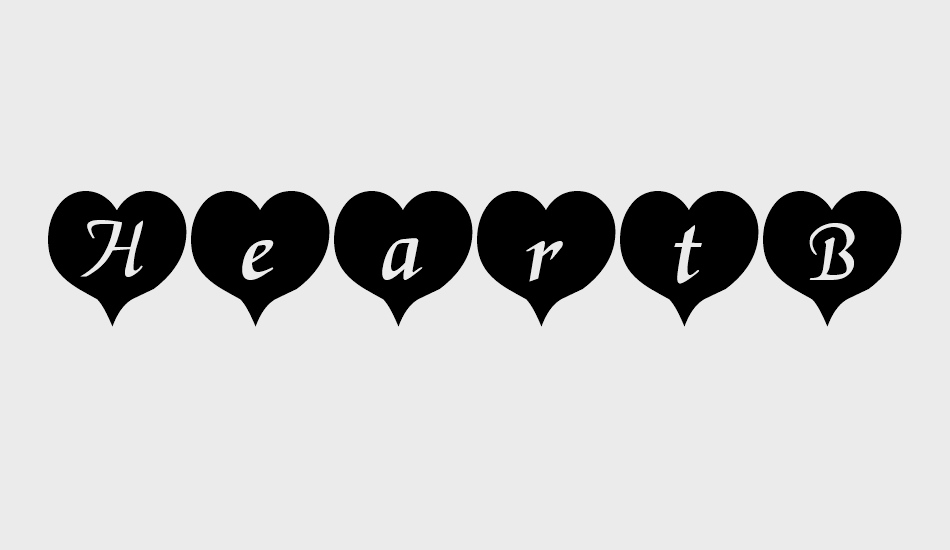 heartblack-becker font big