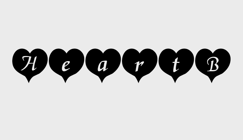 heartblack-becker font big