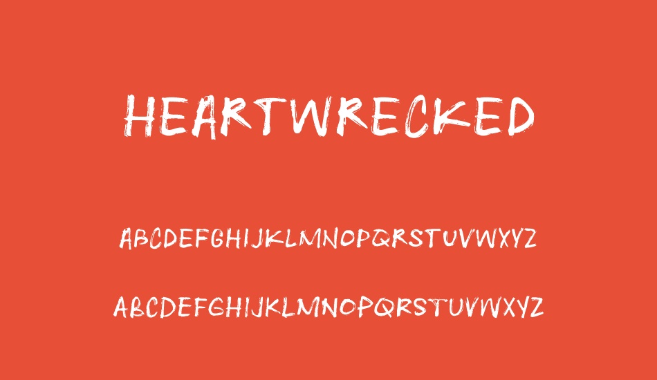 heartwrecked font