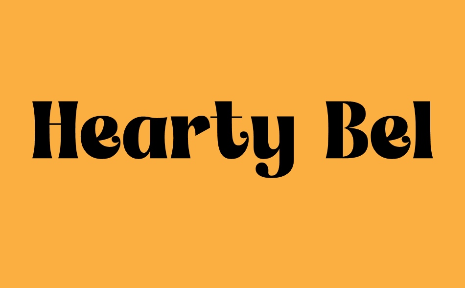 Hearty Beltime font big