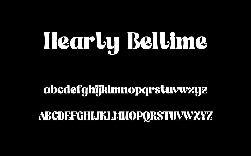 Hearty Beltime font