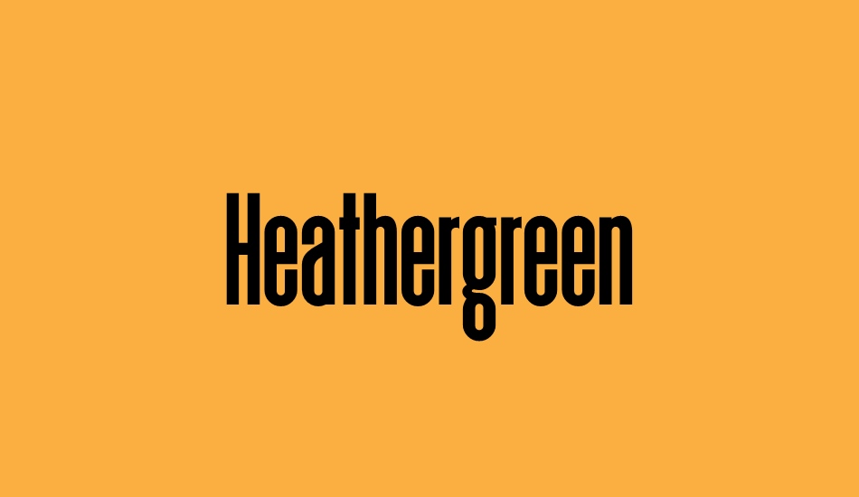 heathergreen font big