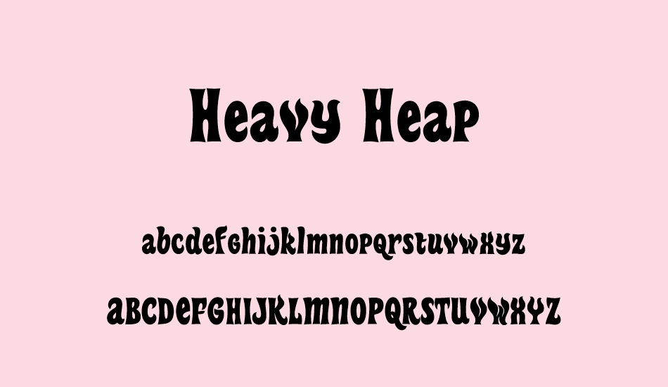 heavy-heap font