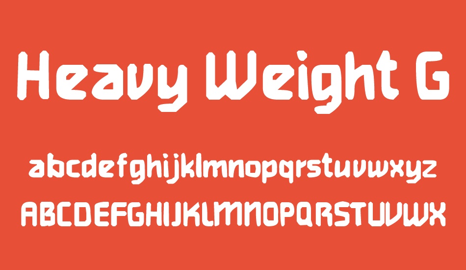 heavy-weight-gamer font