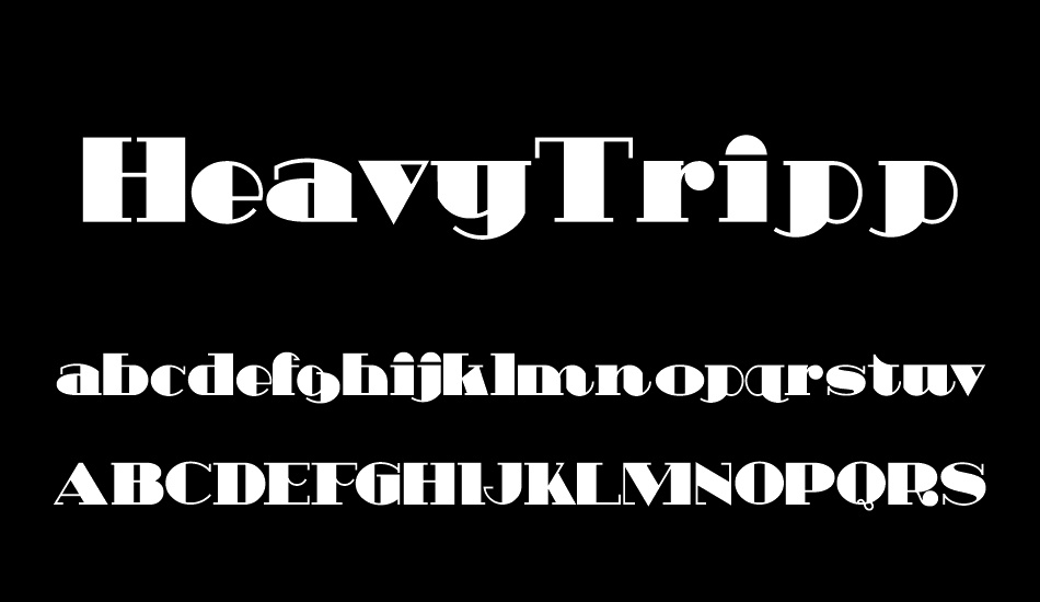 heavytripp font