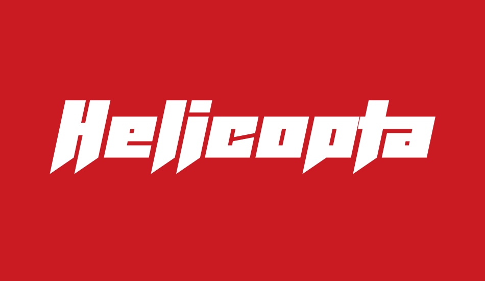 helicopta font big