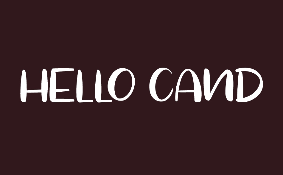 Hello Candy font big