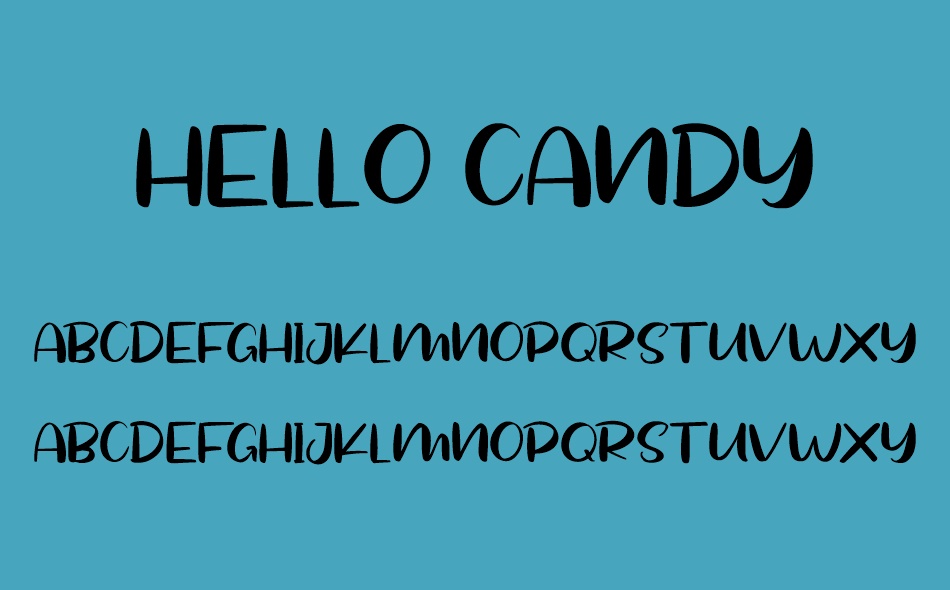 Hello Candy font
