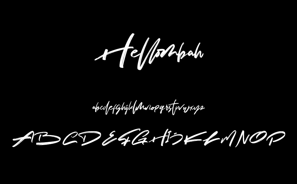 Hellombah font