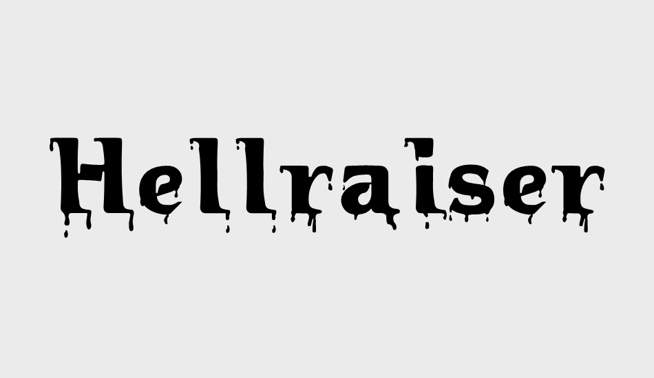 hellraiser-bloody font big