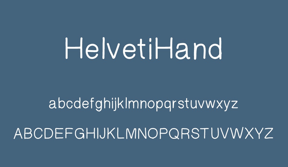 helvetihand font