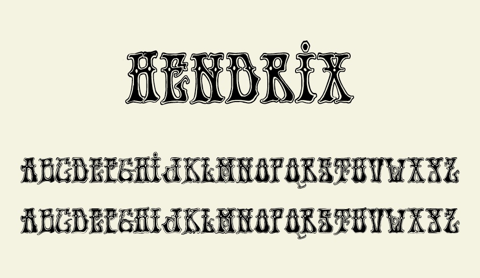 hendrix-demo font