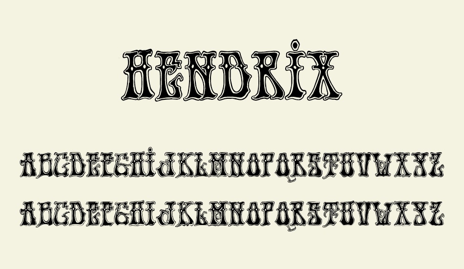 hendrix-demo font