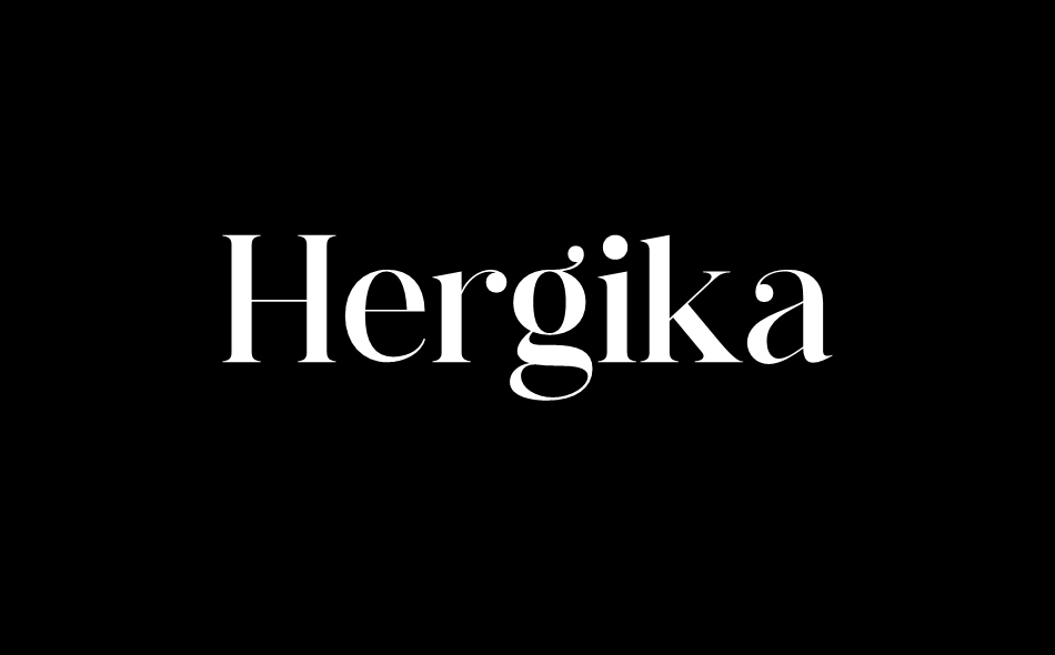 Hergika font big