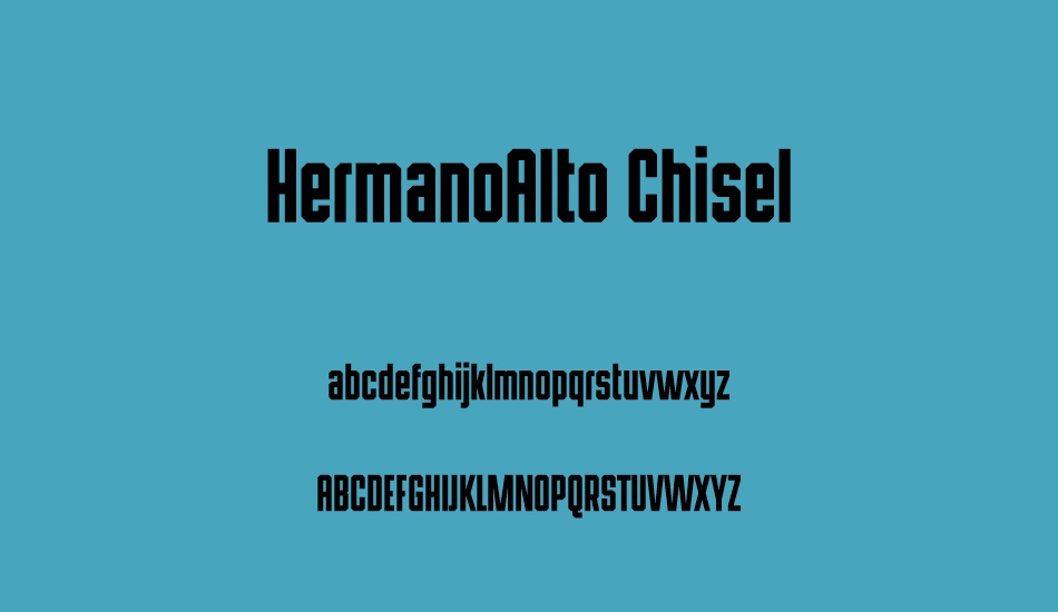 hermanoalto-chisel font